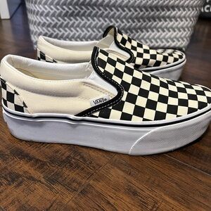 Vans Women's Checkerboard Slip-On Shoes